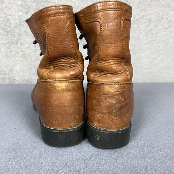 Ariat Boots Womens Size 8.5 Brown Leather Ankle Paddock Riding Lace Up Kiltie - Picture 8 of 11